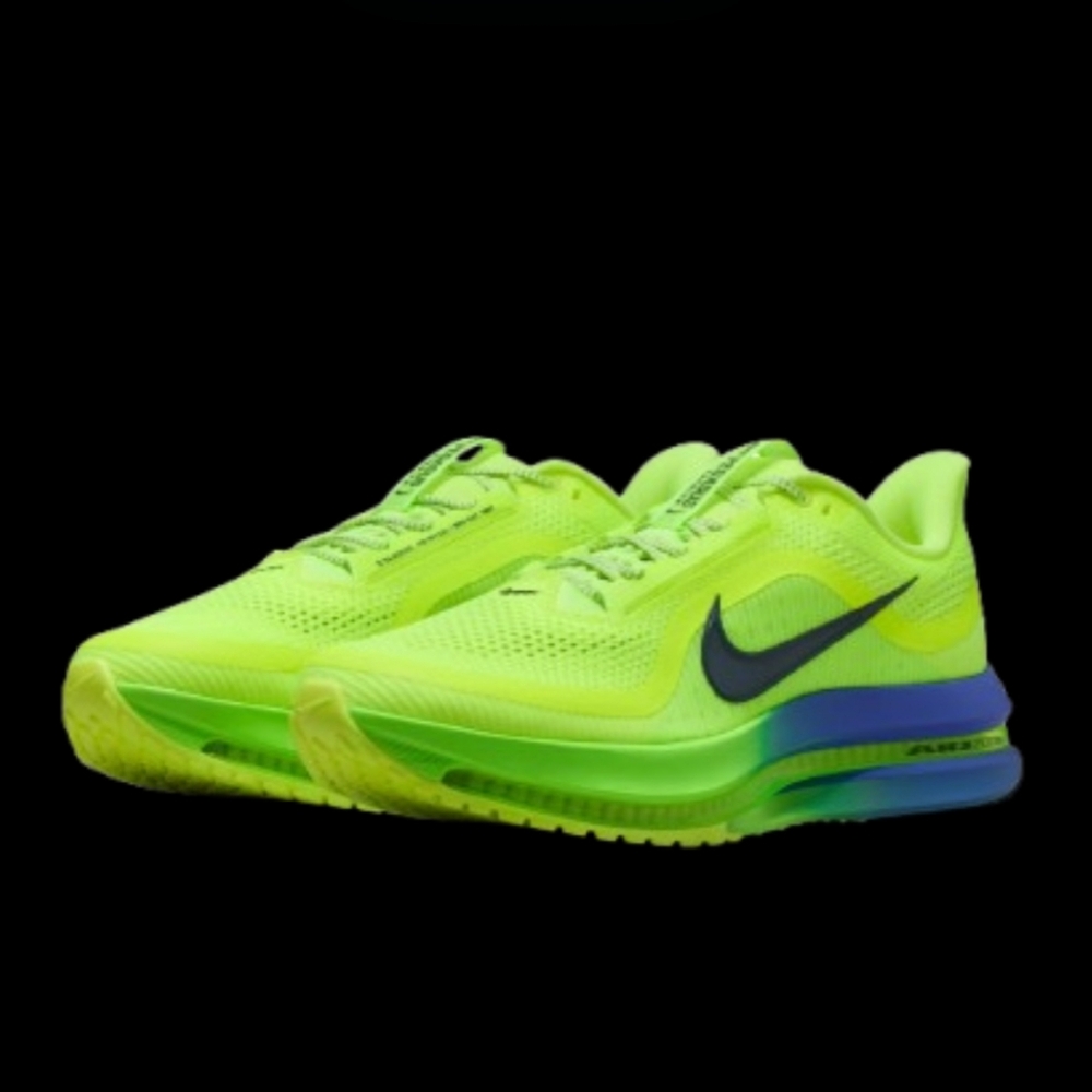 Nike Air Zoom Pegasus Premium Mens Size 10 Volt Lime Blast Sapphire Black